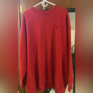 U.S. Polo Assn. Red Crew Neck Sweatshirt
